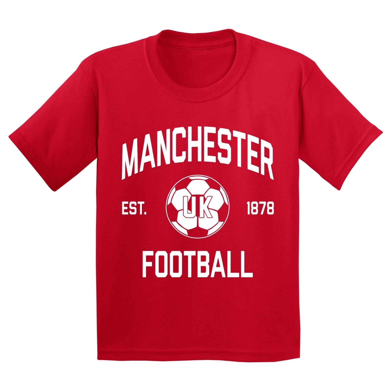 Manchester Football Arch Logo Home Youth T-Shirt - Red XL