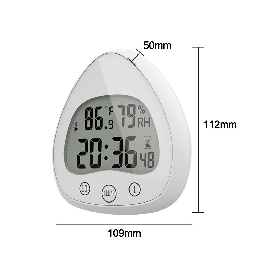 Cheap Manual Shower Study Stopwatch Alarm Clock Kitchen Gadget Wall