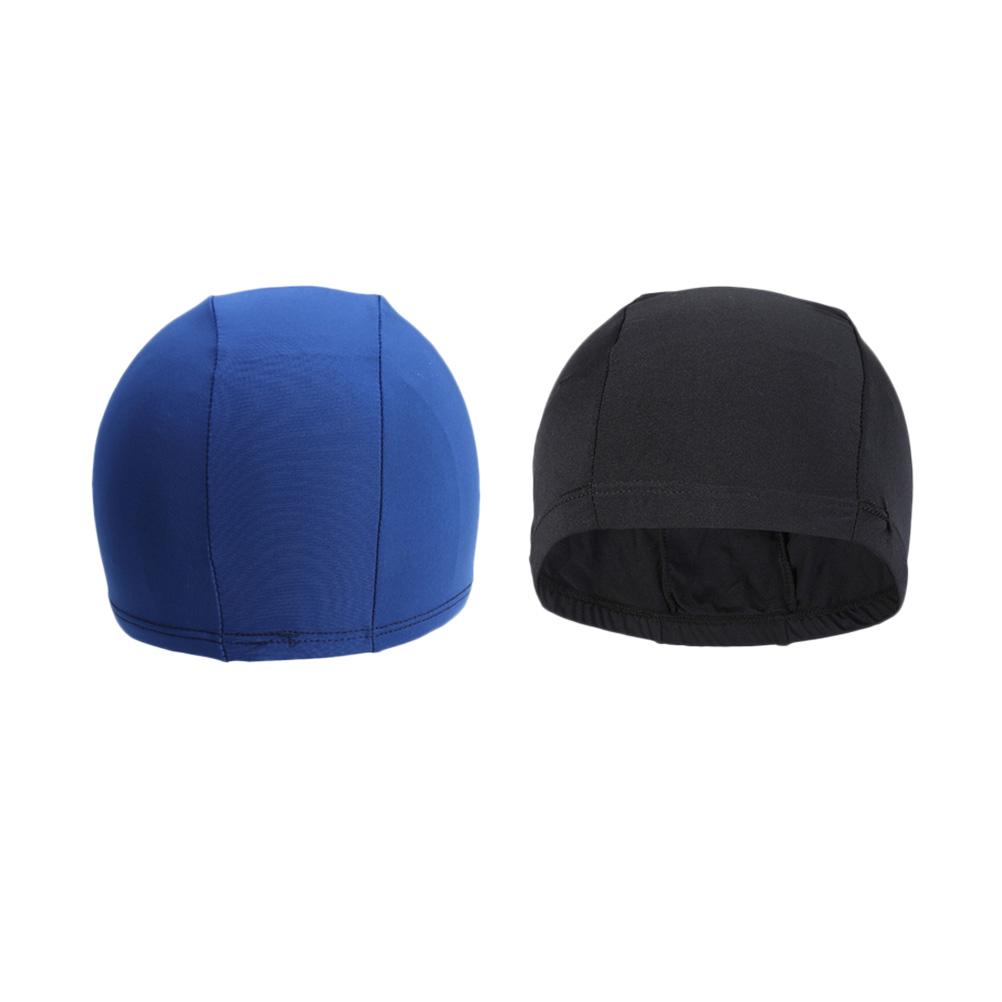 Swimming Cap Nylon Spandex Fabric Swim Cap Shower Bathing Hat for Men Water Pool Sports Supplies ( Sky- blue )