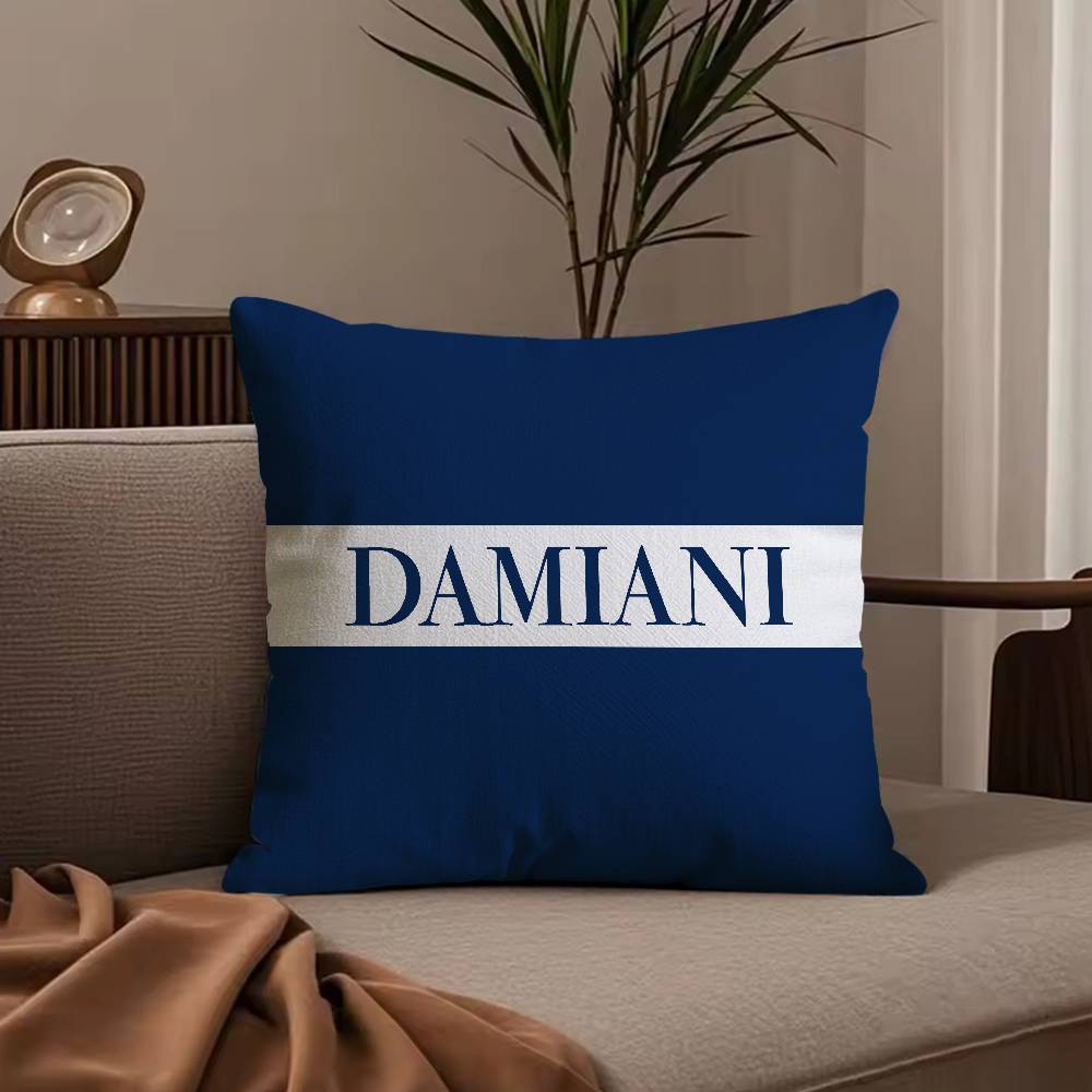 Italian Gorgeous D-Damiani Pillow Case Anti-dustmite Pillowcase Invisible zipper silky short plush Sofa cushion cover