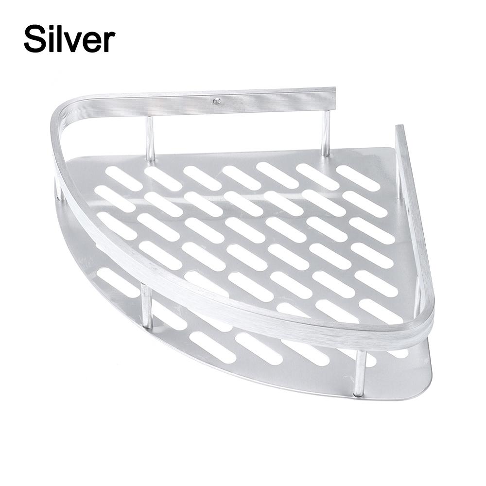 Aluminum Shower Storage Rack Holder No Drill Corner Shower Shelf Durable Bathroom Shelves  Kitchen