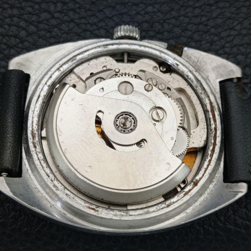 RICOH R31 AUTOMATIC VINTAGE JAPAN MENS BLACK COLOR DIAL WATCH a707659-1