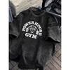 T-shirt Uomo Donna Cotone 100% Stampa Gorilla World Gym Lavata Retrò Estate Autunno Quotidiano Sport Outdoor Casual Strada Manica Corta
