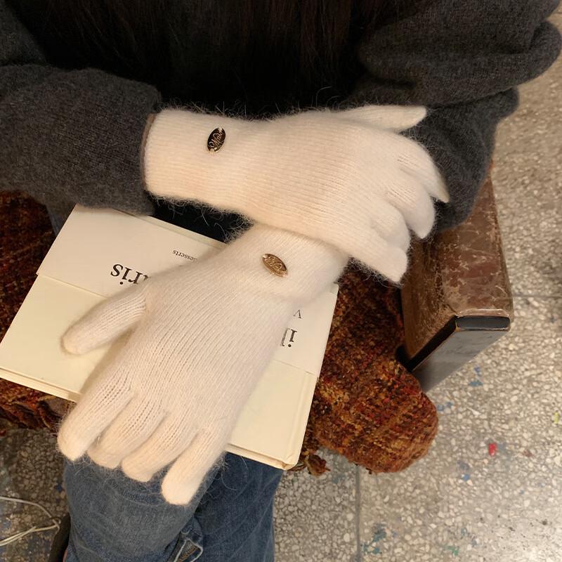 Women s Winter Warm Knitted Touchscreen Gloves One Size