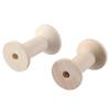 20PCS Wooden Empty Thread Spools 20PCS Natural Wire Weaving Bobbins  Sewing Machines