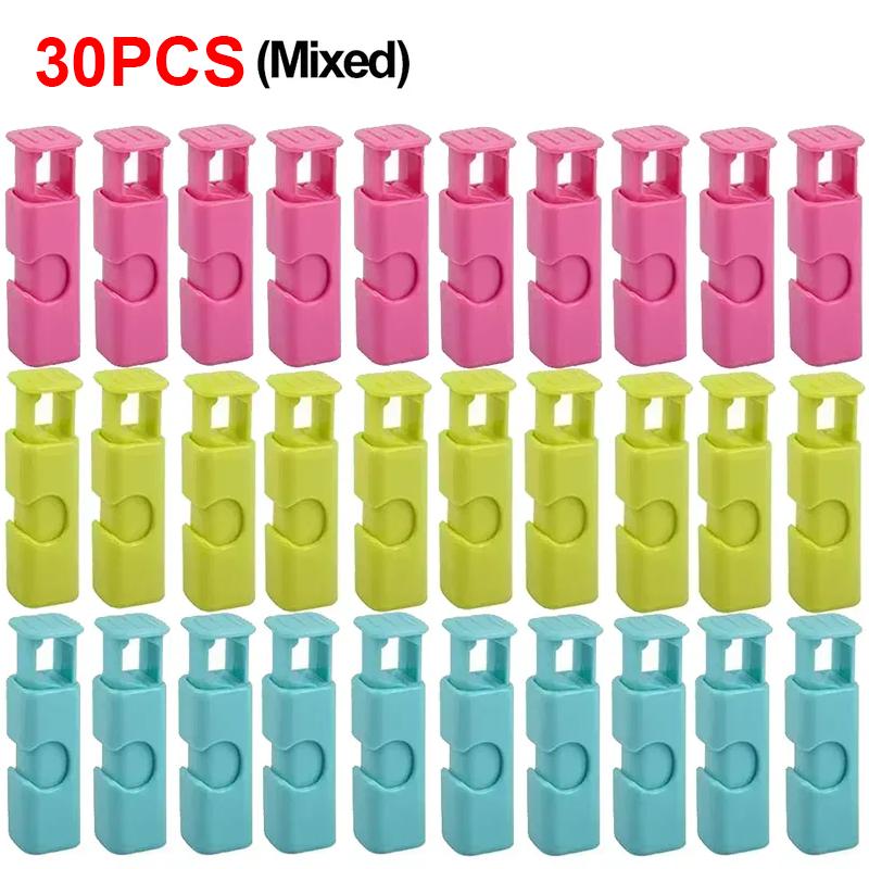 15pcs/set Food Sealing Clips Bread Storage Bag Clips For Snack Wrap Bags Spring Clamp Reusable Kitchen Organization Clamp