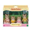 Sylvanian families - 5180 - famille chat tigre - les familles - articulée et habillée - a partir de 3 ans