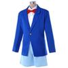 Scione Anime Cosplay Kostümü Dedektif Conan Tam Set 5 Parça Cosplay Kıyafeti Mavi Üniforma