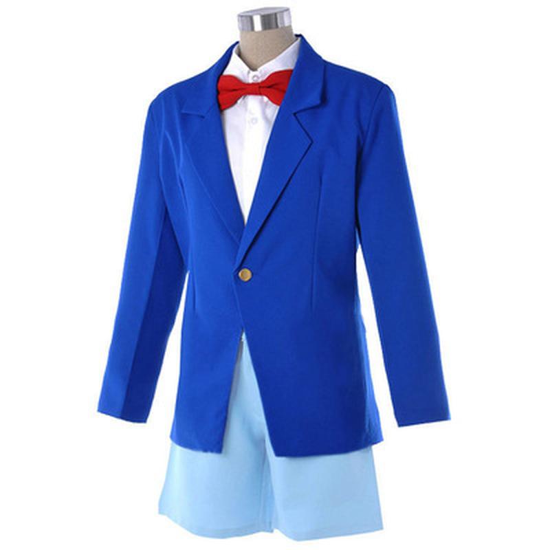 Scione Costume Cosplay Anime Detective Conan Set completo 5 pezzi Abbigliamento cosplay Uniforme blu