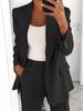 Cardigan aderente a tinta unita moda europea e americana 2024 Set completo da donna