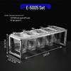 Kommersiell transparent kryddstation set E-5005