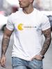 Solar System Planets Print Tees For Men, Casual Quick Drying Breathable T-Shirt, Short Sleeve T-shirt For Running Training