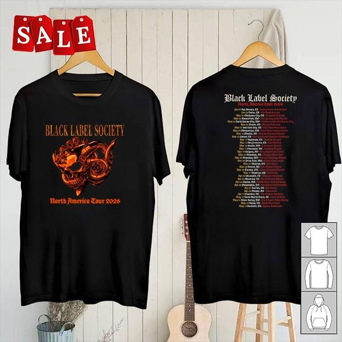 New BLACK LABEL SOCIETY TEE North American 2026 S-5XL Shirt MD722 S