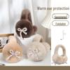 2025 Women's Foldable Winter Rabbit Plush Earmuffs - Warm Cycling Ear Covers