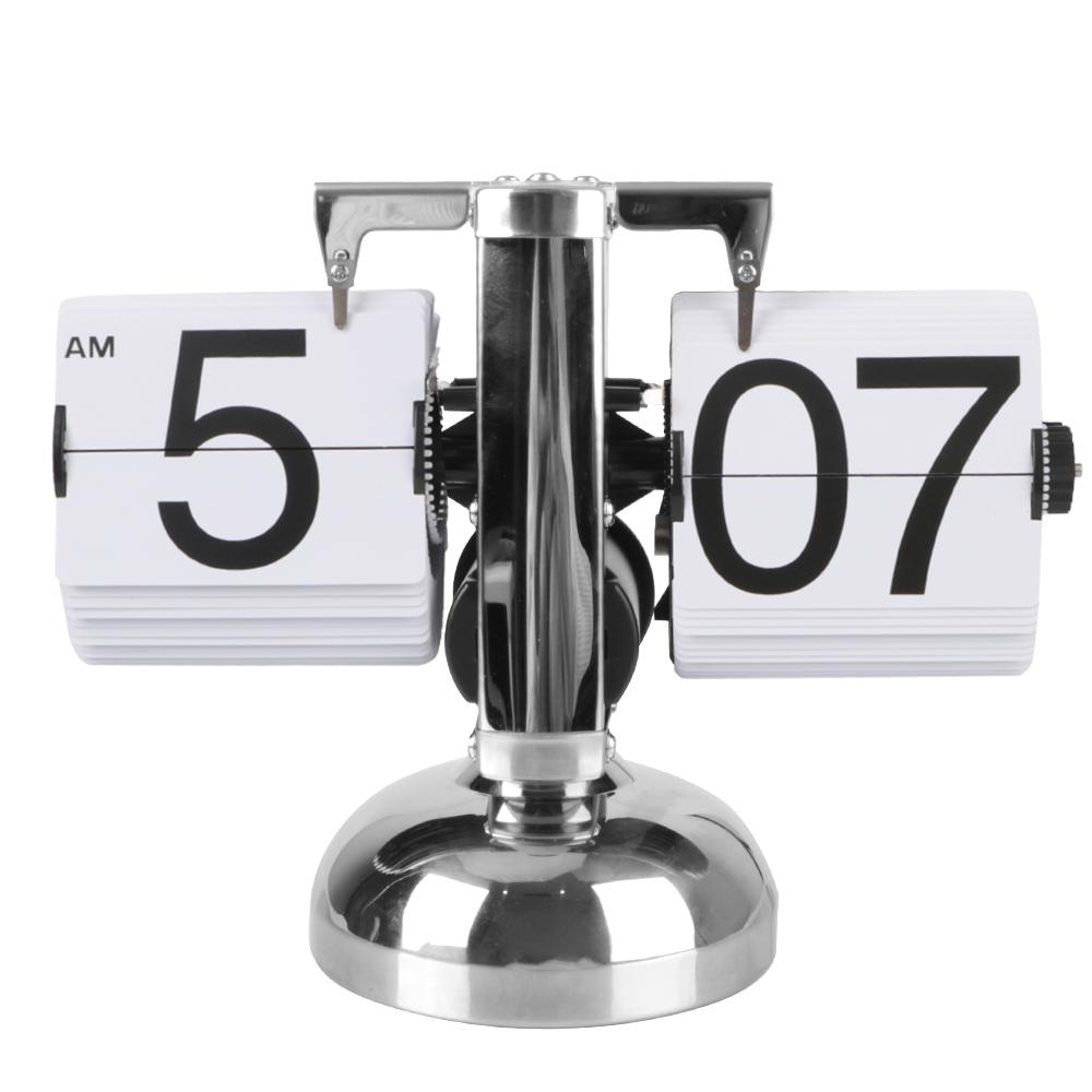 Flip Internal Gear Operated Digital Clock Retro Flip Clock Operated Quartz Clock Desktop Clock Auto Flip
