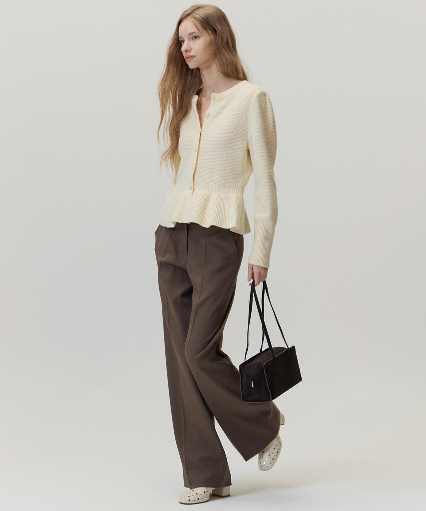Hae By Haekim [Atelier] Flare Knit Cardigan_Cream