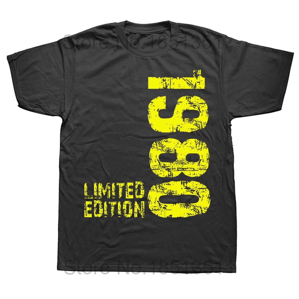 Funny 1980 Present Husband and Wife T Shirts Cotton Streetwear Short Sleeve Birthday Gifts Summer Style Tshirt Mens Clothing