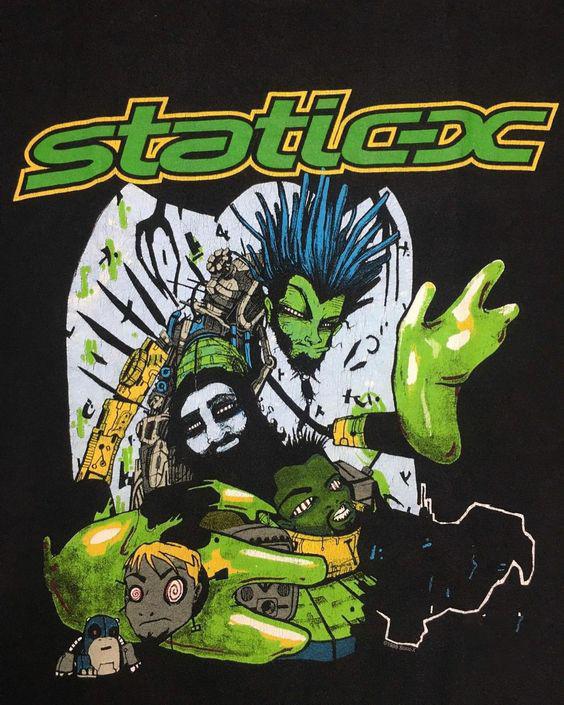 

Футболка 90-х Static X grind on It Хлопок Для Мужчин Женщин Футболка S-4XL BO036 Унисекс Футболка Графическая Футболка L