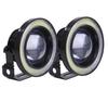 White LED Fog Lamps with Squid Rings, Universal Fit, 30W, High Performance, COB, Waterproof, Set of 2 (3.0 Inch - 76mm)