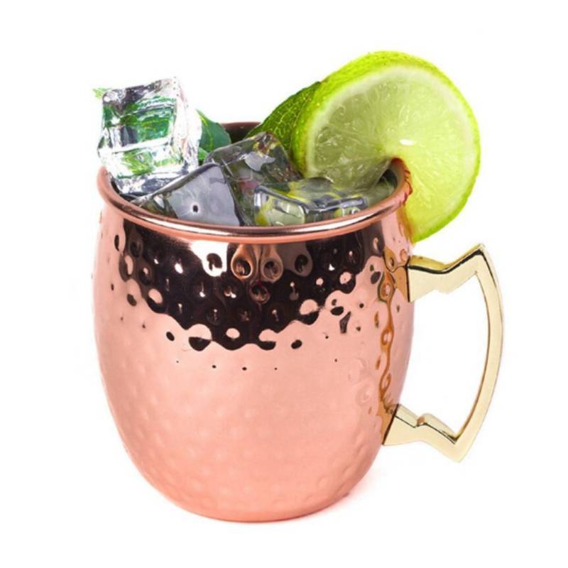Brass Moscow Mule Mug Stainless Steel Elegant Beer Cup With Colorchanging Finish For Bar Use
