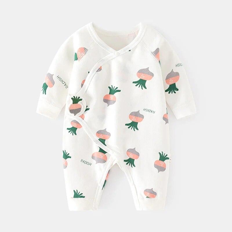 0-6M Newborn Baby Girl Boy Romper Cotton Print Infant Jumpsuit Casual Newborn Clothes For Girls Boys Spring Autumn Clothing New