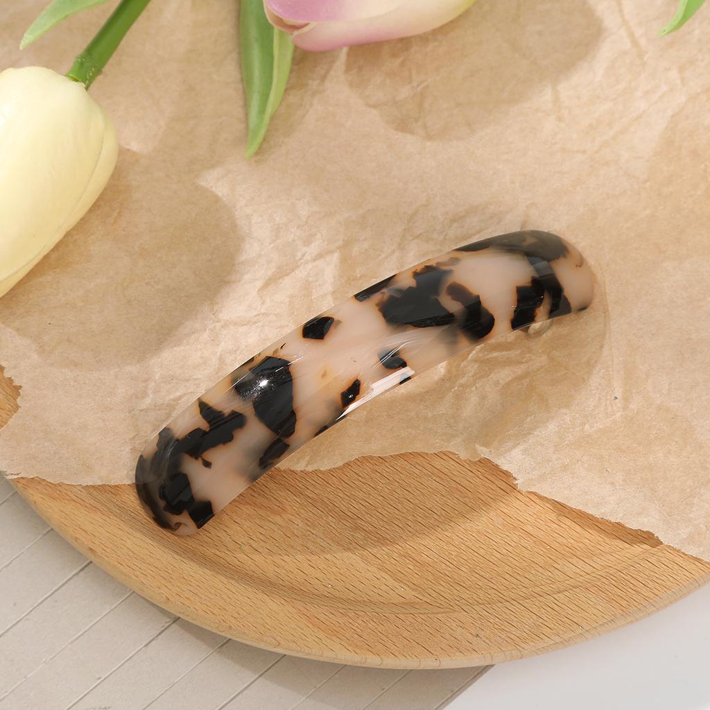 AWAYTR Vintage  Amber Leopard Duckbill Hairpin Plastic Hair Clips Valentine Headwear Girl Hair Accessories Festival Gift