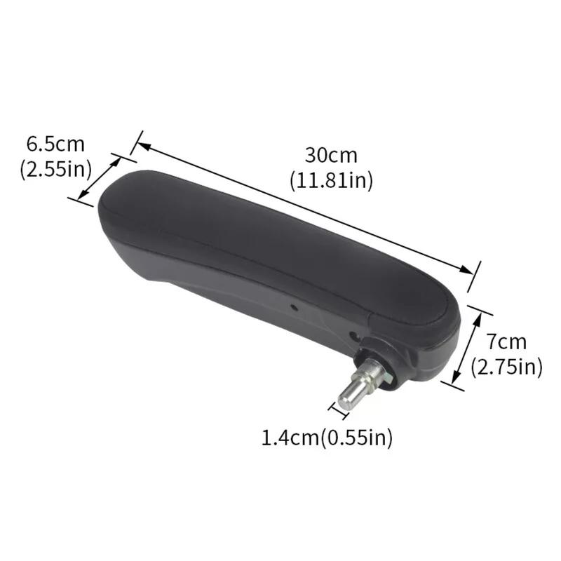 Black LH Front Inboard Seat Armrest 6BV31KRLAA For Fiat for Abarth Cabrio/Sport Direct Replacement Car Accessories Easy Install