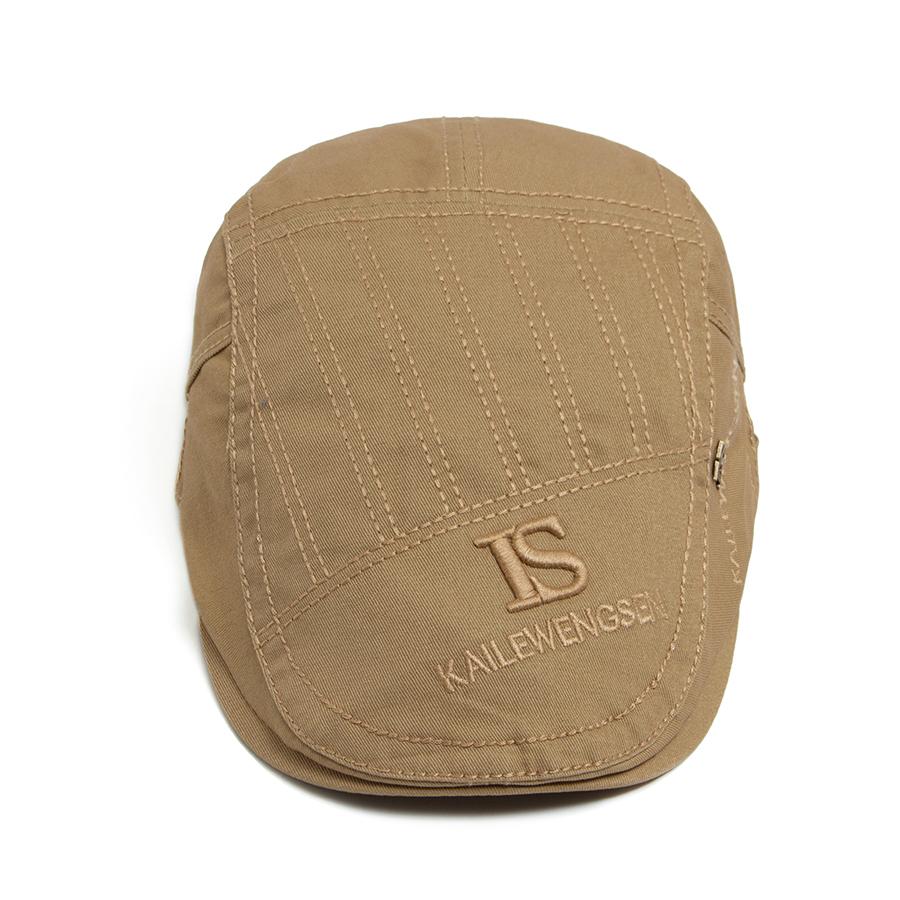 Men Embroidery Flat Cap Summer Vintage Beret Visor For Male Fashion Casual Newsboy Hat Spring Autumn Women Caps Adjustable