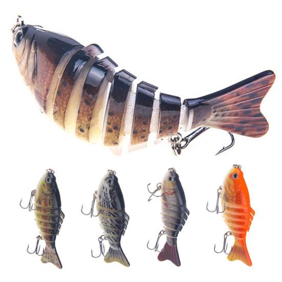 10cm Multi Jointed Fishing Artificial Lifelike Lure Wobbler Swim Bait Tackle