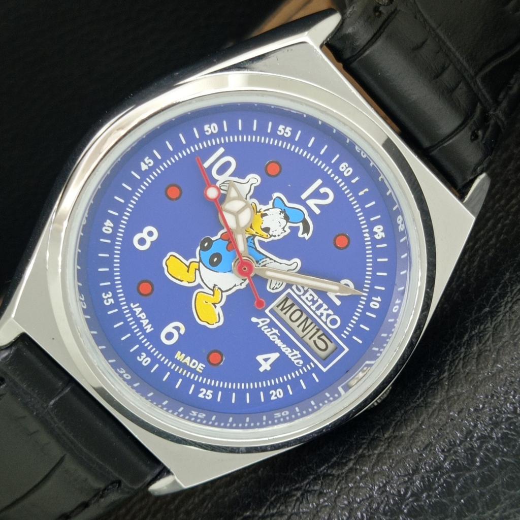 ОТРЕСТАВРИРОВАННЫЕ СЕЙКО АВТОМАТИЧЕСКИЕ 6309A ВИНТАЖНЫЕ ЯПОНСКИЕ МУЖСКИЕ ЧАСЫ С СИННИМ ЦИФЕРБЛАТОМ a443000-1