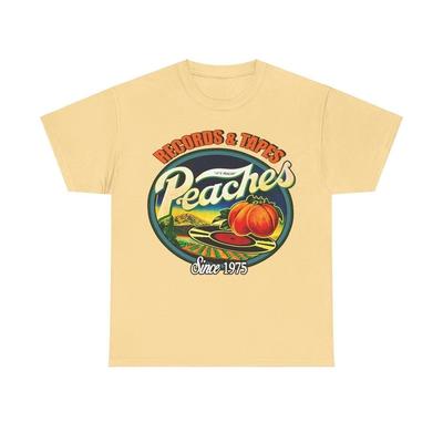 Koszulka sklepu detalicznego Peaches Records and Tapes Los Angeles