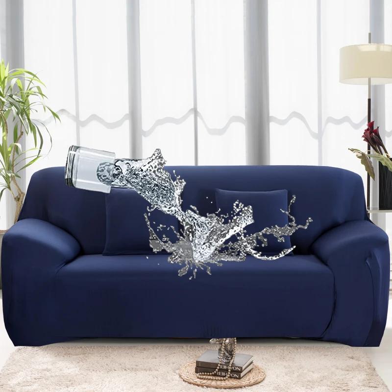 1/2/3/4 Seats Sofa Couch Cover Waterproof Elastic Corner Sofa Covers L Shaped Sofa Slip Cover Protector Bench Cover Thin Fabric