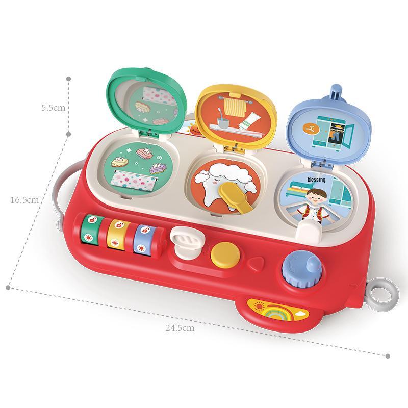 Montessori Educational Busy Board for Infant and Toddler Cognitive & Fine Motor Skills Development