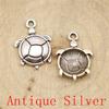 Turtle Shaped Charms Pendant For Bracelet Necklace Jewelry Making Craft Findings
