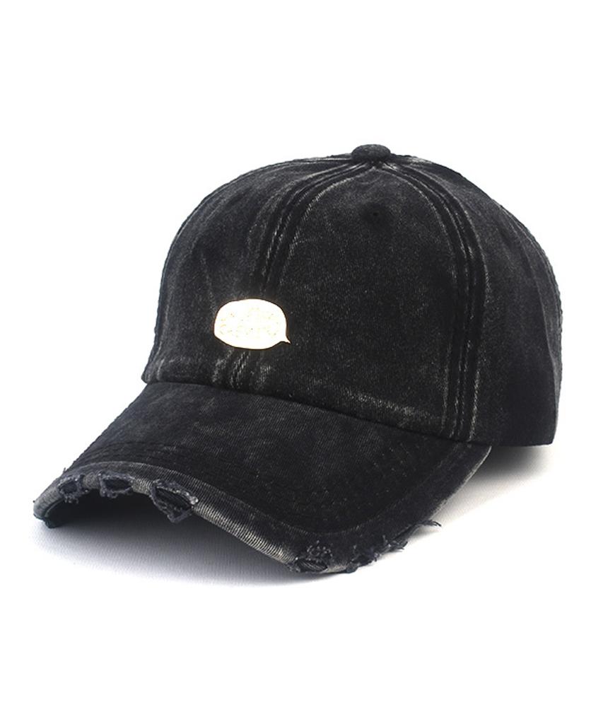Yunibeosyeolkemiseuteuli Vintage Washing Bubble Black Ballcap