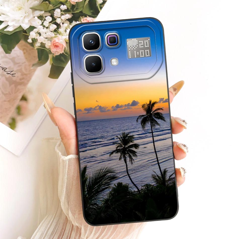 For Infinix Note 60 Pro Note60 Fashion Dusk Beach Painting Phone Case For Infinix Note 60 60Pro 5G Soft Silicone Covers Bumpers
