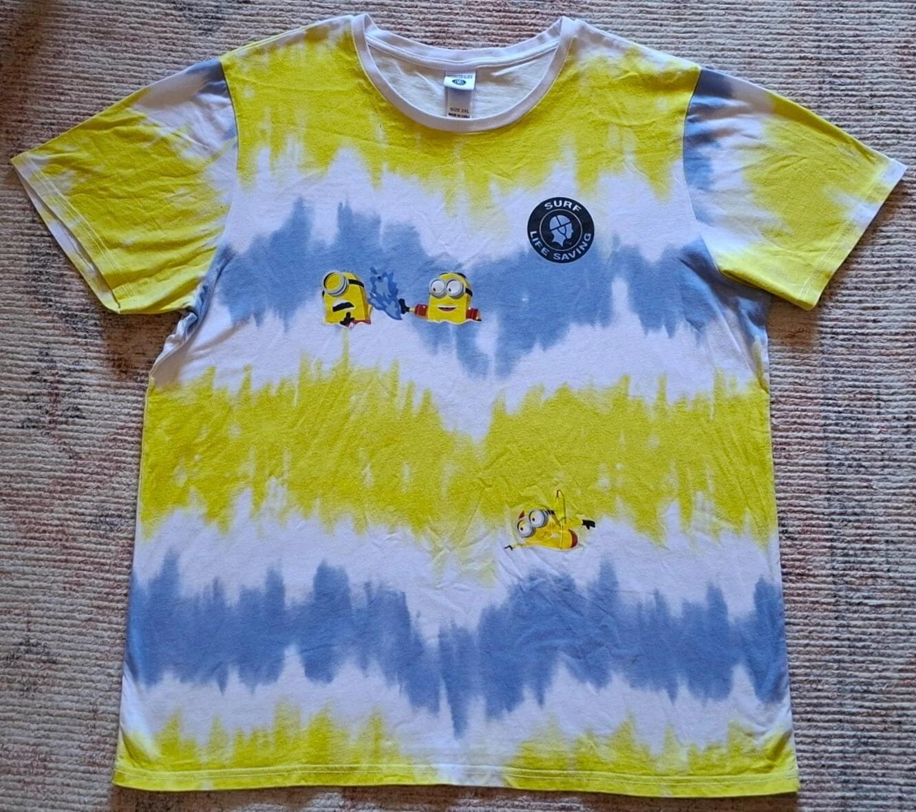 

Surf Life Saving Minions Tie-Dye T Shirt Tee Mens XXL Good Clean Condition H10 S