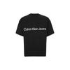 Calvin Klein Alphabet Logo Crew Neck Short Sleeve T-Shirt Unisex Tops Black J400280-BEH