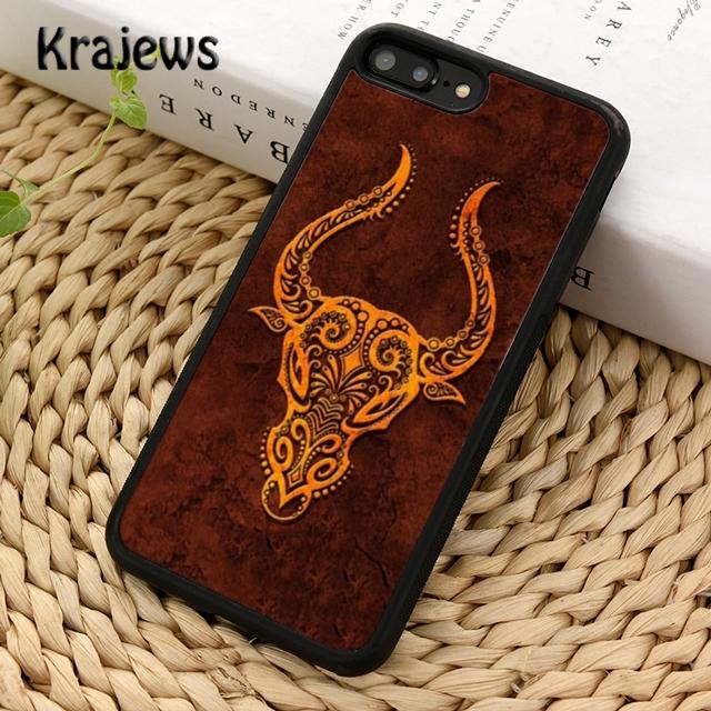 Krajews Taurus Bull Soft Phone Case Cover For iPhone 17 Air 16 15 14 Plus 11 12 13 Pro Max Coque Shell Fundas