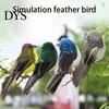 Künstliche Vogelfigur Realistisches Gartendekoration Kunstwerk Schmuckstück Gefiedert Schaumstoff für Hof
