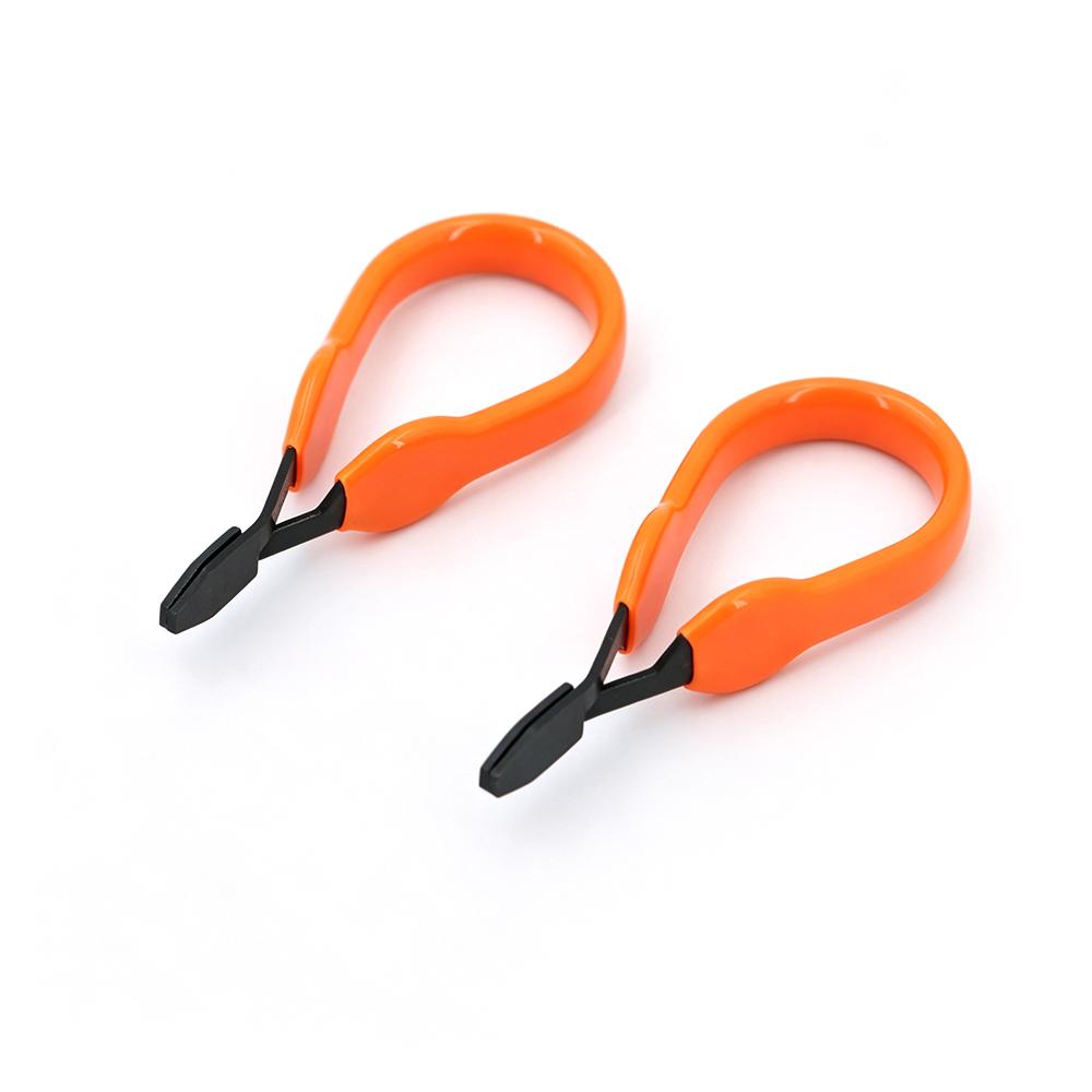 Hackle Pliers High Carbon Steel Ergonomic Non-slip Handle Fly Tying Pliers Feather Clips for DIY Fly Fishing Lure Making