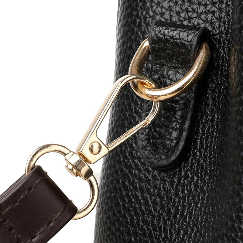 Parisian Inspired Leather Shoulder Bag Vintage Women's Tote for Casual Commute