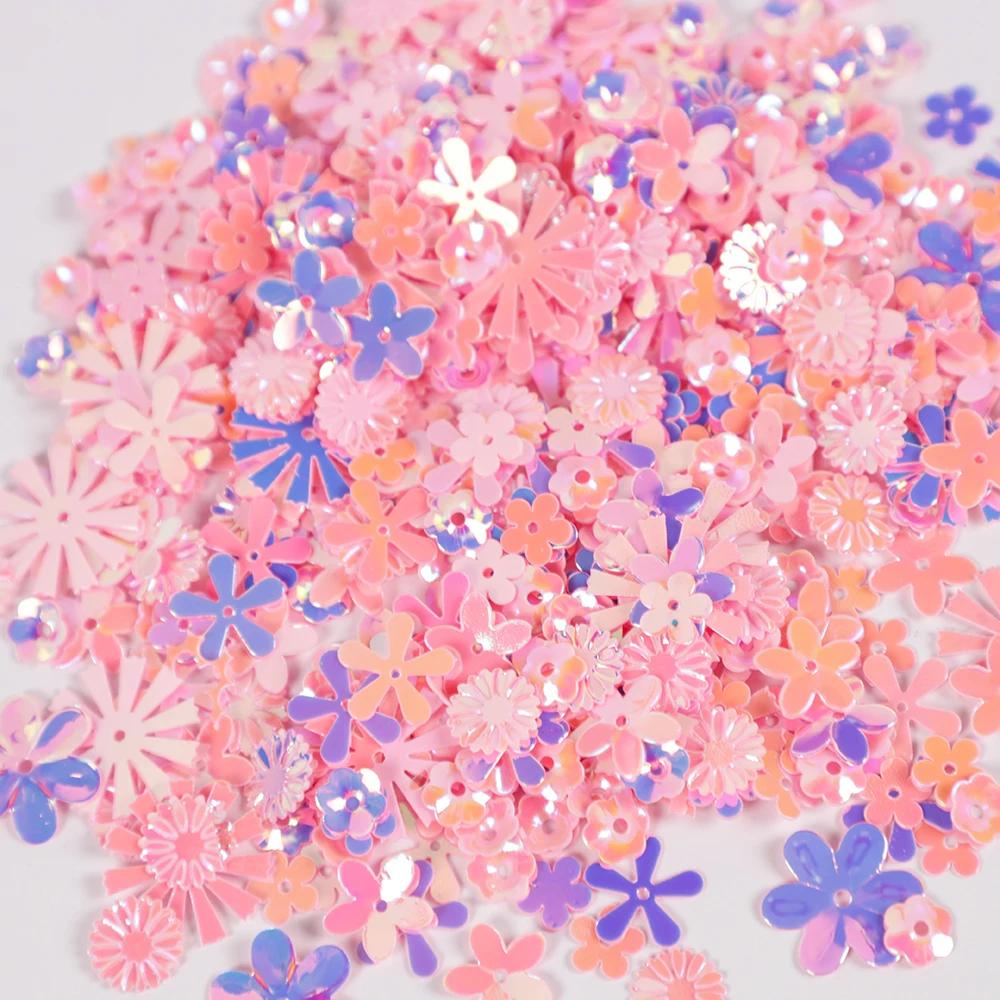 1Bag Daisy Flower Snowflakes Sequin Confetti for Baby Shower Birthday Wedding Party Table Scatter Christmas Gift Decorations