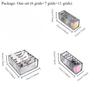 3PCS Wardrobe Drawer Storage Box for Underwear Socks Bras Grid Organizer Home Dorm Closet Organizer Bag