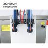 ZONESUN Liquid Filling Machine Full Pneumatic Semi-auto Double Heads Corrosive Bottle Filler for Toilet Cleaner Disinfectant