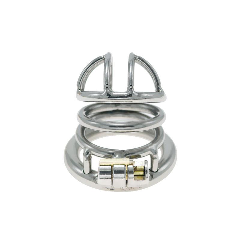 Men's Chastity Lock Stainless Steel Metal Chastity Cleaner for Going Out Wearing Penis Cage Bunching Bird Sex Toys for Adults