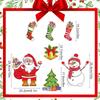 Magnetic Christmas Tree For Refrigerator Door Decor With Santa Reindeer Holiday Magnets Festive Fridge Metal Garage Stickers