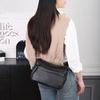 Leather messenger bag Large capacity multi-layer practical and simple new commuter shoulder messenger bag