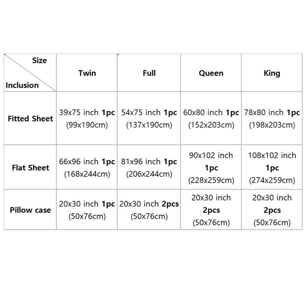 Sommer Luxus Satin Seidenähnliches Bettlaken-Set (Spannbettlaken + Bettlaken + Kissenbezug) Matratzenbezug Einfarbig Twin Full Queen