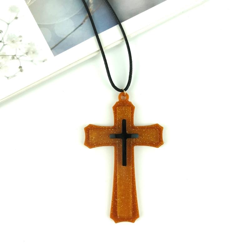 Cross Silicone Resin Mold Epoxy Resin Molds Crucifix Casting Mold for Necklace Pendant Jewelry DIY Crafts Keychain Mold